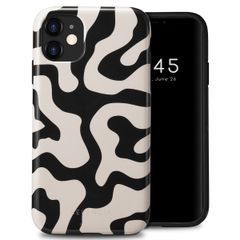 Selencia Vivid Backcover Apple iPhone 11 - Art Wave Black