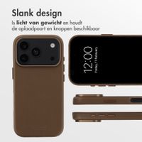 Accezz MagSafe Leather Backcover Apple iPhone 18 Pro Max / 17 Pro Max - Coffee Brown
