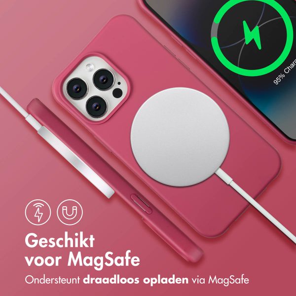imoshion Color Backcover met afneembaar koord MagSafe Apple iPhone 14 Pro Max - Raspberry