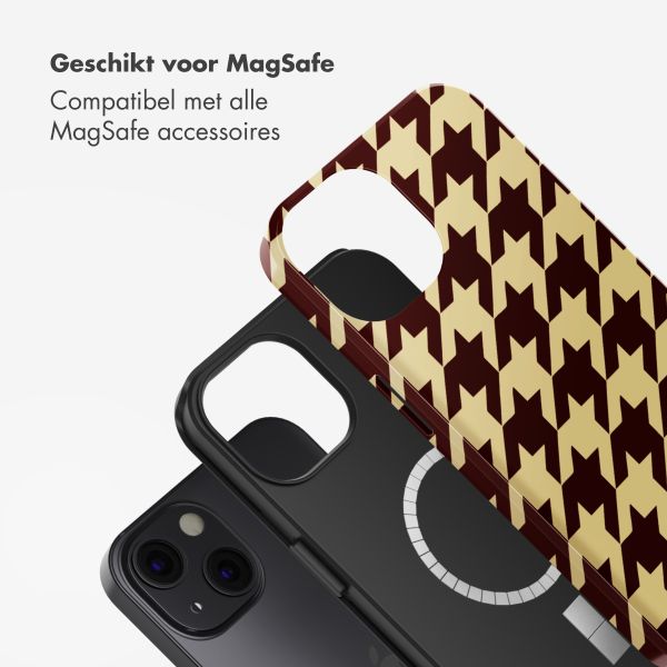 Selencia Vivid Backcover met MagSafe Apple iPhone 13 - Pied-de-Poule