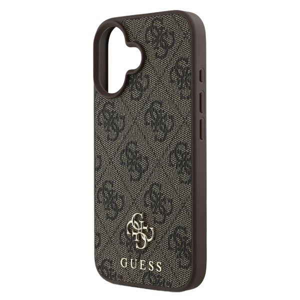 Guess 4G Metal Logo Backcover MagSafe Apple iPhone 16 - Bruin