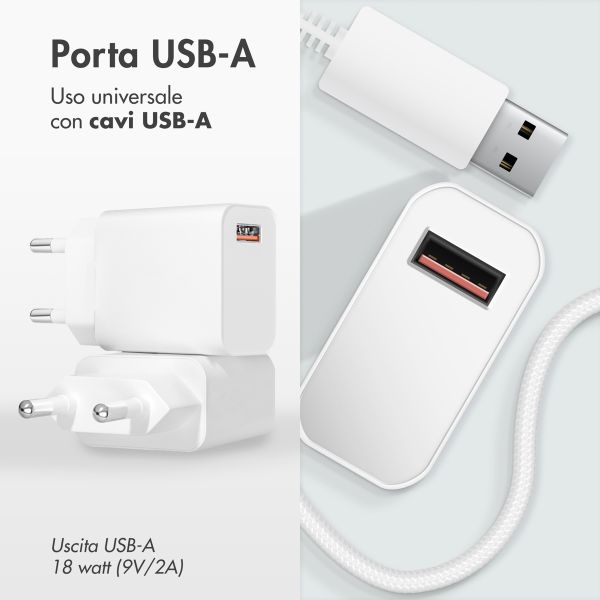 imoshion Wall Charger 18 Watt | USB-A - Wit