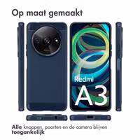 imoshion Brushed Backcover Xiaomi Redmi A3 - Donkerblauw