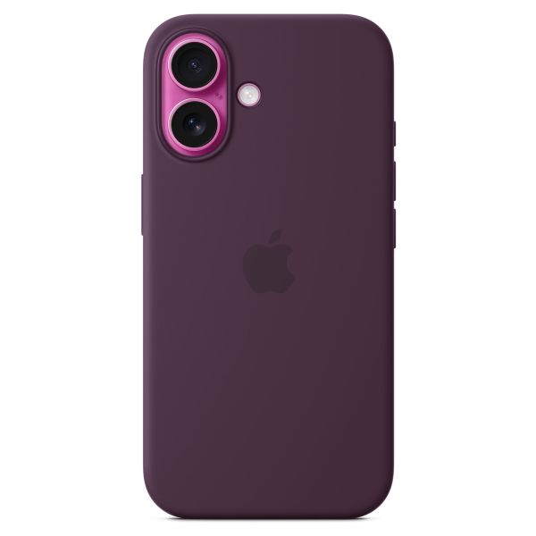 Apple Silicone Backcover MagSafe iPhone 16 - Plum