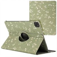 imoshion 360° Draaibare Design Bookcase Apple iPad Pro 13 (2025) M5 / (2024) M4 - Green Flowers