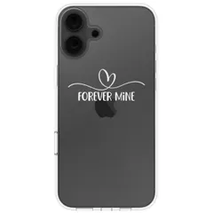 Gepersonaliseerd hoesje met sierlijk hartje iPhone 16 - Transparant