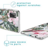 imoshion Design hoesje Samsung Galaxy A41 - Jungle - Groen / Roze