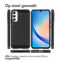 imoshion Brushed Backcover Samsung Galaxy A34 (5G) - Zwart