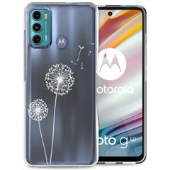 imoshion Design hoesje Motorola Moto G60 - Paardenbloem - Wit