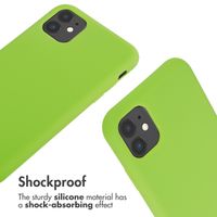 imoshion Silicone Case with Strap Apple iPhone 11 - Fluor Groen