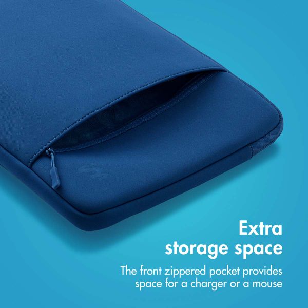 imoshion Laptop sleeve with storage pocket 13 inch - Cobalt Blue