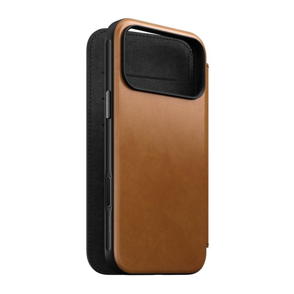Nomad Modern Leather FolioBookcase Apple iPhone 17 Pro Max - English Tan