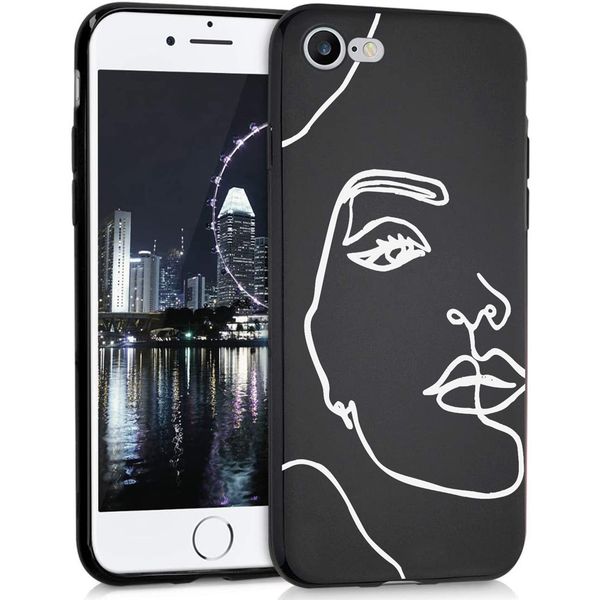 imoshion Design hoesje iPhone SE (2022 / 2020) / 8 / 7 - Abstract Gezicht