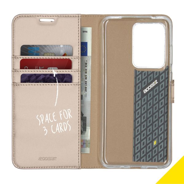 Accezz Wallet Softcase Bookcase Samsung Galaxy S20 Ultra - Goud