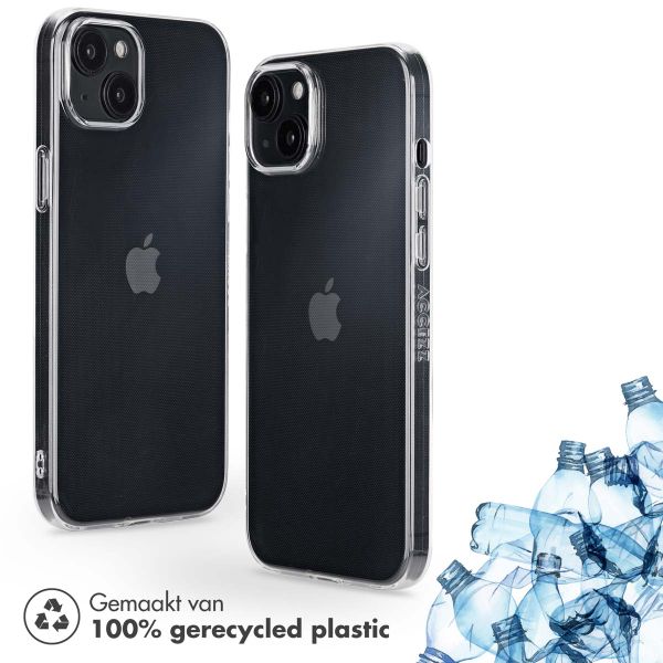 Accezz 100% Recycled Clear Backcover Apple iPhone 15 Plus - Transparant