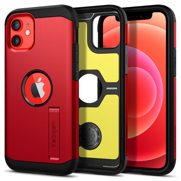 Spigen Tough Armor Backcover iPhone 12 Mini - Rood