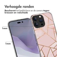 imoshion Design hoesje iPhone 14 Pro Max - Grafisch Koper / Roze