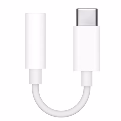 Apple USB-C naar 3,5 mm Jack audio aansluiting adapter - Wit