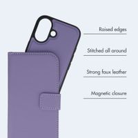 imoshion Detachable 2-in-1 Luxury Bookcase Apple iPhone 16 - Purple