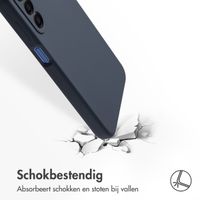 Accezz Liquid Silicone Backcover Samsung Galaxy A17 - Donkerblauw