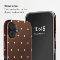 Selencia Vivid Back Cover with MagSafe Apple iPhone 17 - Happy Dots Chocolate