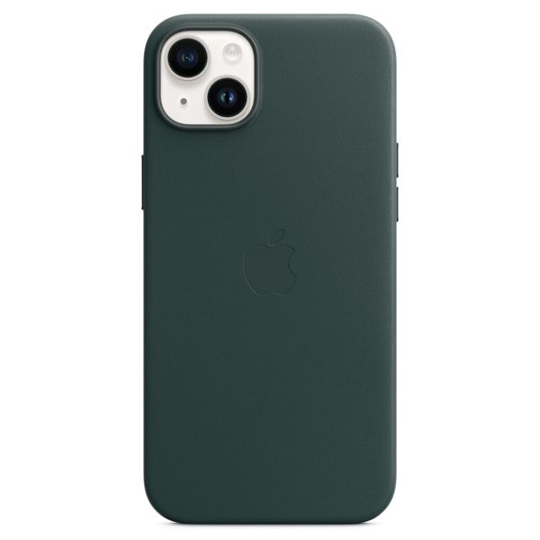 Apple Leather Back Cover with MagSafe Apple iPhone 14 Plus - Forest Green