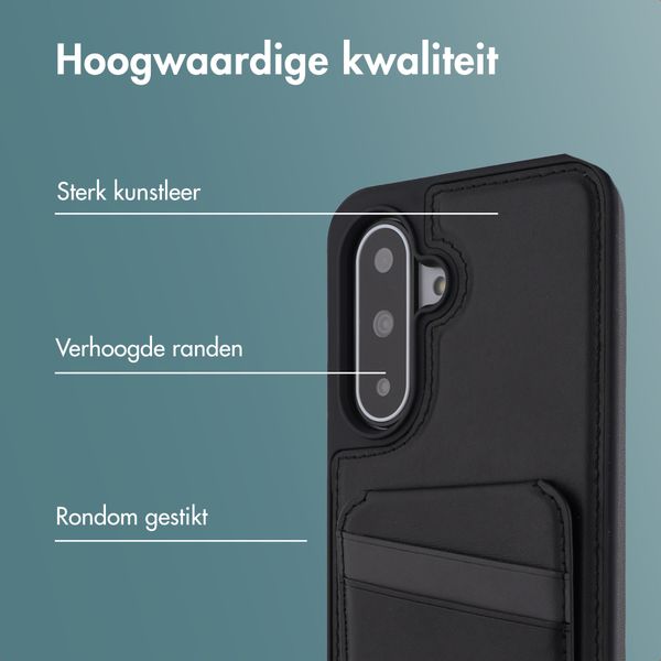 imoshion Backcover met kaarthouder en stand Samsung Galaxy A17 (5G) / (4G) - Zwart