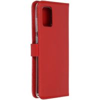 Selencia Echt Lederen Bookcase Samsung Galaxy A71 - Rood