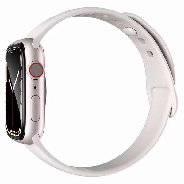 Spigen Pro Flex EZ Fit Screenprotector met applicator Apple Watch Series 7/8/9 - 45 mm - Transparant