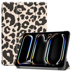 imoshion Design Trifold Bookcase Apple iPad Pro 13 (2024) M4 - Leopard