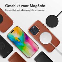 Accezz MagSafe Leather Backcover iPhone 16 Pro - Sienna Brown