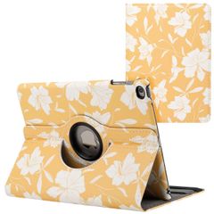 imoshion 360° Draaibare Design Bookcase iPad 6 (2018) / iPad 5 (2017) / Air 2 (2014) / Air 1 (2013)- Yellow Flowers