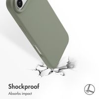 Accezz Liquid Silicone Back Cover with MagSafe Apple iPhone Air - Cooper Green