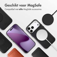 Accezz MagSafe Leather Backcover Apple iPhone 17 Pro Max - Onyx Black