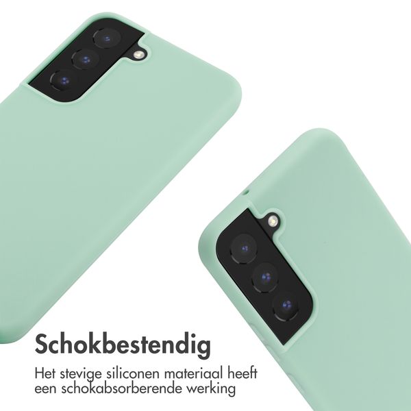 imoshion Siliconen hoesje met koord Samsung Galaxy S22 - Mintgroen