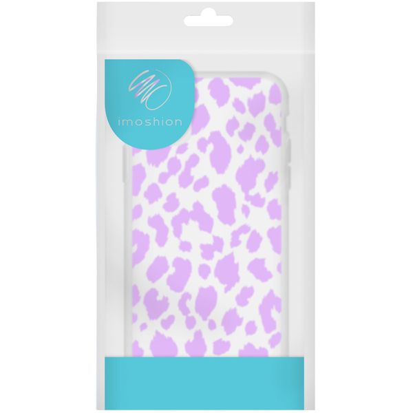 imoshion Design hoesje iPhone 12 (Pro) - Luipaard - Paars