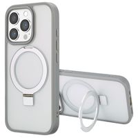 Accezz Ring Stand Backcover met MagSafe iPhone 16 Pro - Grey