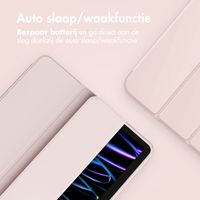 Accezz Smart Silicone Bookcase Apple iPad Air 11 inch (2025) M3 / (2024) M2 / Air 5 (2022) / Air 4 (2020) - Roze