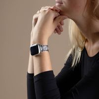 Selencia Sparkle schakelband Apple Watch Series 1 t/m 9 / SE (38/40/41 mm) | Series 10 (42 mm) - Zilver