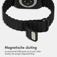 imoshion Magnetisch kunstleren bandje Apple Watch | 38/40/41/42 mm - Zwart