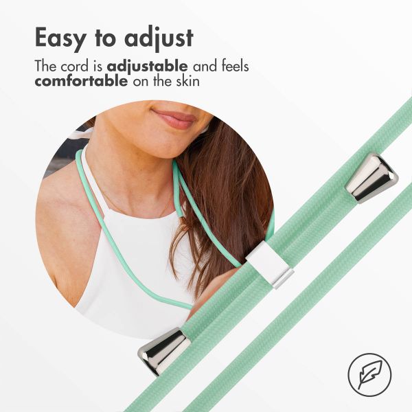 imoshion Siliconen hoesje met koord Xiaomi Redmi Note 11 Pro - Mintgroen