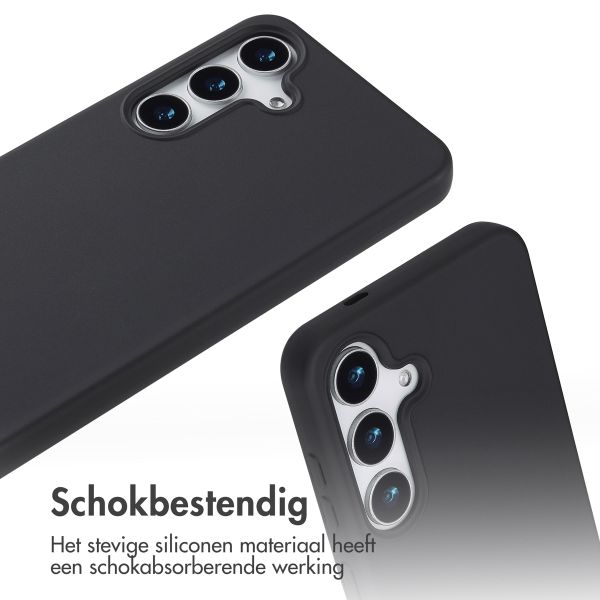 imoshion Siliconen hoesje met koord Samsung Galaxy S25 Plus - Zwart