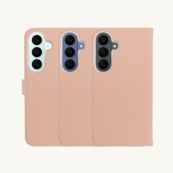 Selencia Genuine Leather Book Case Samsung Galaxy S26 FE - Dusty Pink