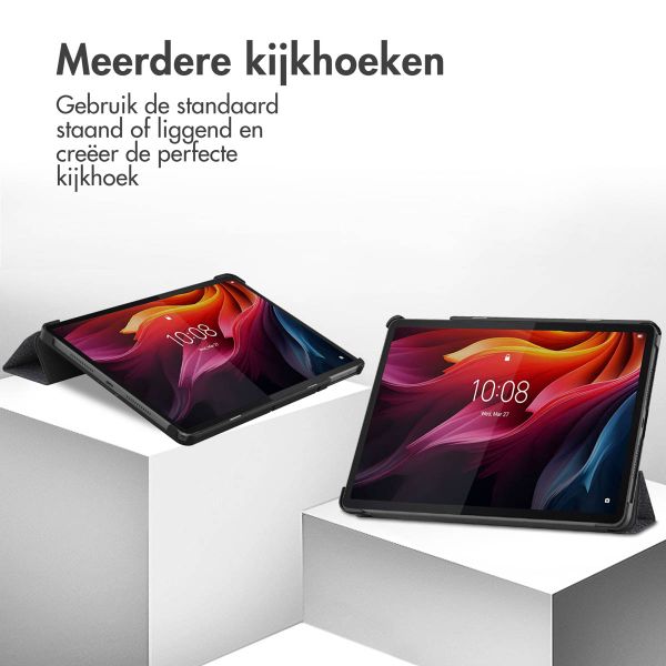 imoshion Design Trifold Bookcase Lenovo Tab K11 Plus - Black Marble