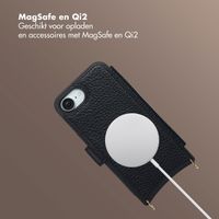 Selencia Riva Bookcase met MagSafe en Koord Apple iPhone 16e - Zwart