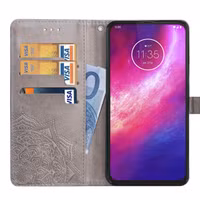 Mandala Bookcase Motorola One Hyper - Grijs