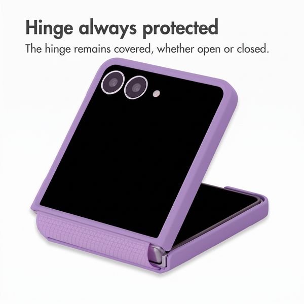 Accezz Grid Back Cover Samsung Galaxy Z Flip 8 - Lilac