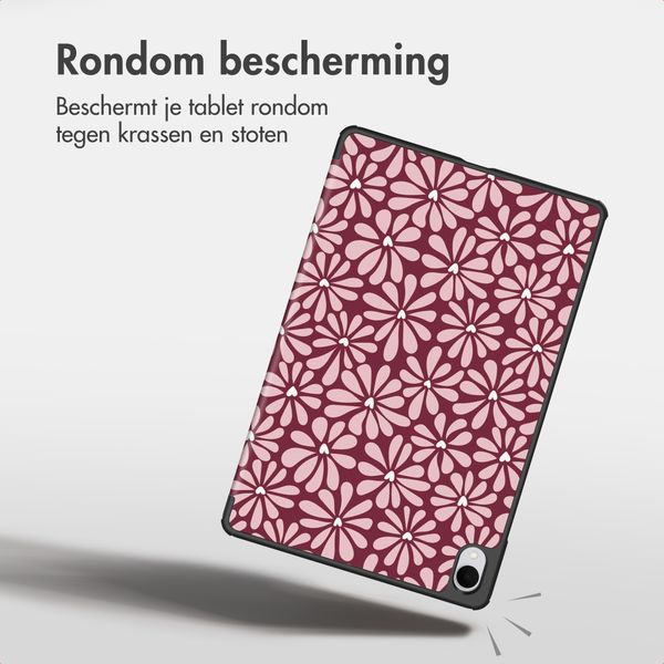 imoshion Design Trifold Bookcase Samsung Galaxy Tab S11 - Bloom Love Blush