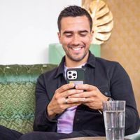 Accezz Premium Leather Card Slot Backcover Apple iPhone 14 Pro Max - Groen