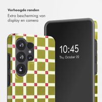 Selencia Vivid Backcover met MagSafe Samsung Galaxy S26 Ultra - Check This Olive